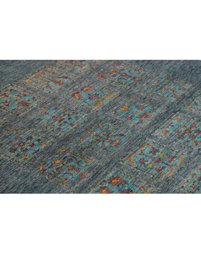 Tappeto Bakhteari Pakistan azzurro beige 123x189