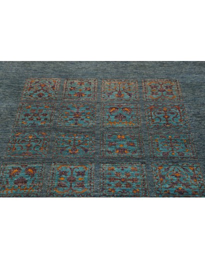 Tappeto Bakhteari Pakistan azzurro beige 123x189