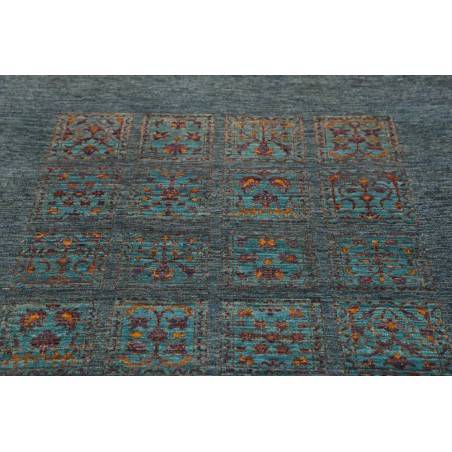 Tappeto Bakhteari Pakistan azzurro beige 123x189