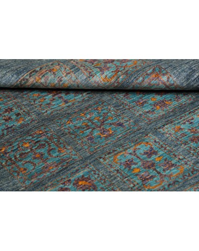 Tappeto Bakhteari Pakistan azzurro beige 123x189