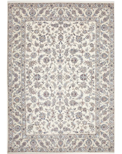Tappeto Nain Kashmar Persia bianco 242x342