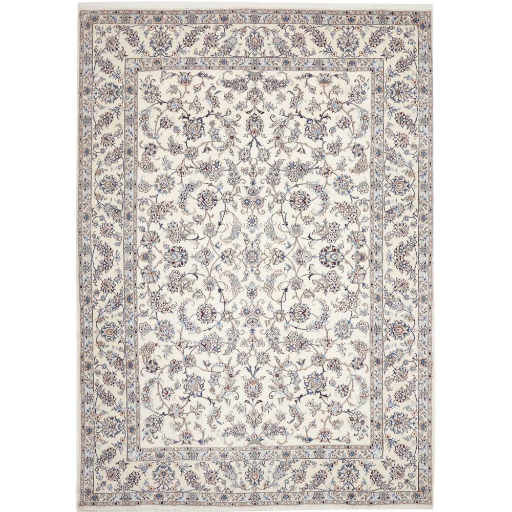 Tappeto Nain Kashmar Persia bianco 242x342 Tappeto Nain Kashmar Persia bianco 242x342