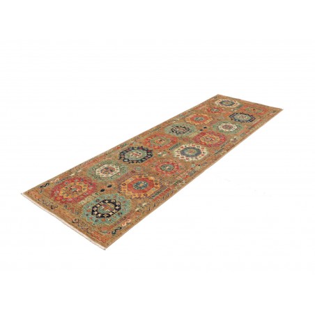 Tappeto Tribal Pakistan marrone arancione 79x251