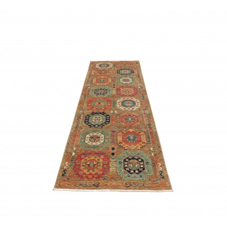Tappeto Tribal Pakistan marrone arancione 79x251