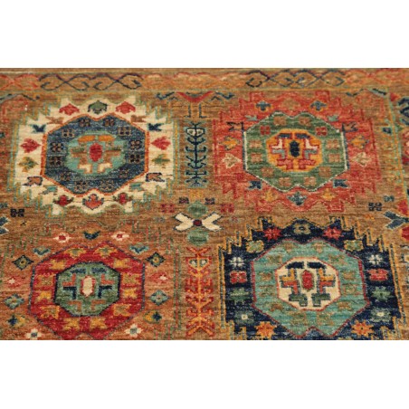Tappeto Tribal Pakistan marrone arancione 79x251