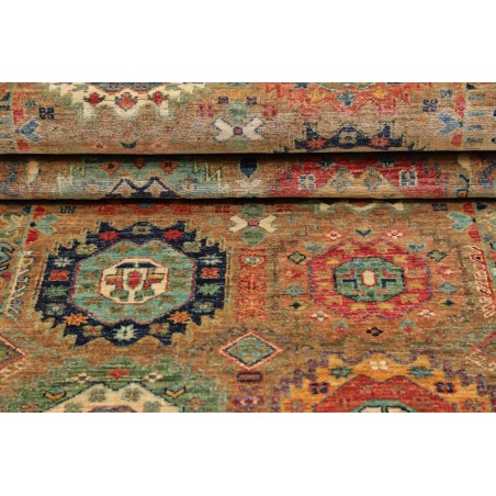 Tappeto Tribal Pakistan marrone arancione 79x251