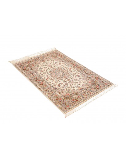 Tappeto Ghom seta Persia giallo 80x120