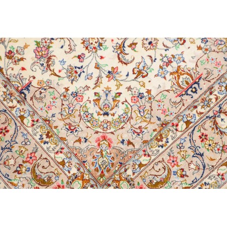 Tappeto Ghom seta Persia giallo 80x120