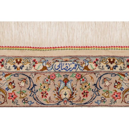 Tappeto Ghom seta Persia giallo 80x120