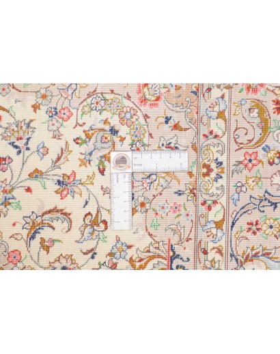 Tappeto Ghom seta Persia giallo 80x120