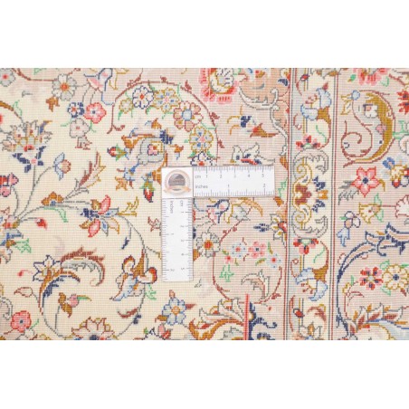 Tappeto Ghom seta Persia giallo 80x120