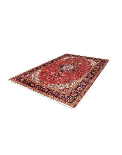 Tappeto Tabriz Persia rosso grigio 205x285
