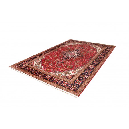 Tappeto Tabriz Persia rosso grigio 205x285