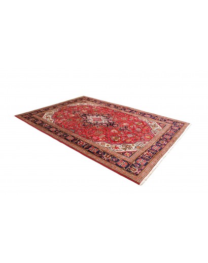 Tappeto Tabriz Persia rosso grigio 205x285
