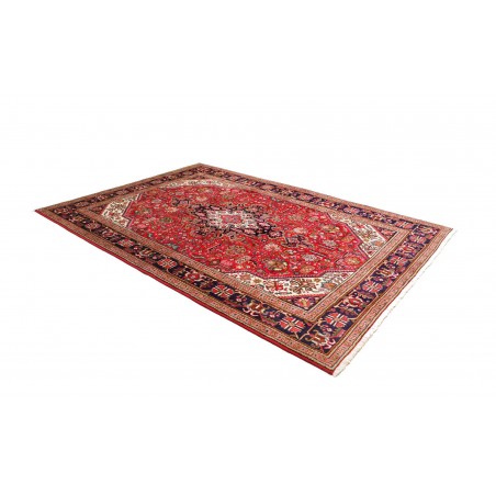 Tappeto Tabriz Persia rosso grigio 205x285