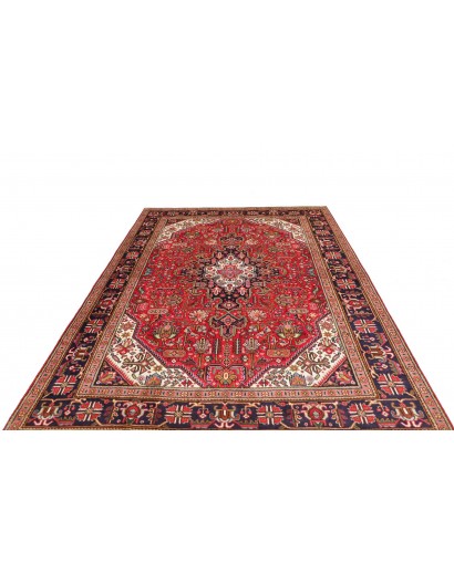 Tappeto Tabriz Persia rosso grigio 205x285