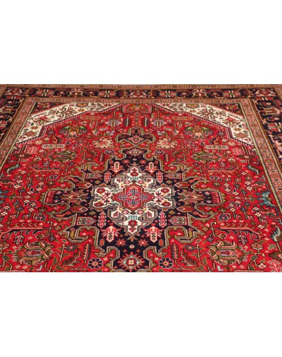 Tappeto Tabriz Persia rosso grigio 205x285