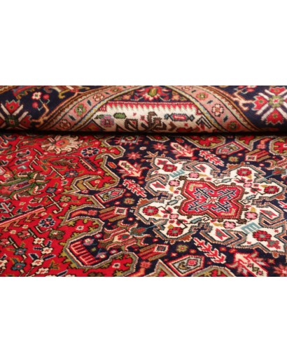 Tappeto Tabriz Persia rosso grigio 205x285
