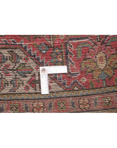 Tappeto Tabriz Persia rosso grigio 205x285