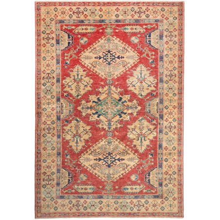 Tappeto Kazak Fine Pakistan marrone grigio 170x248