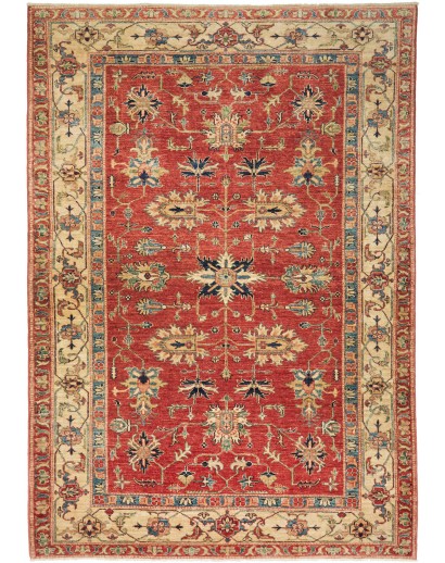 Tappeto Kazak Fine Pakistan rosso marrone 166x234