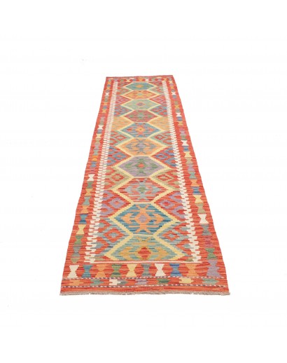 Tappeto Kilim Afghanistan marrone arancione 78x294