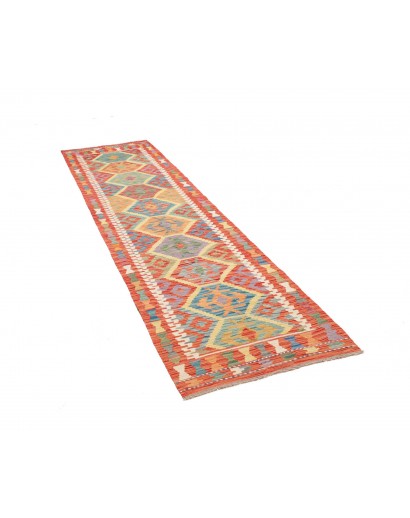 Tappeto Kilim Afghanistan marrone arancione 78x294