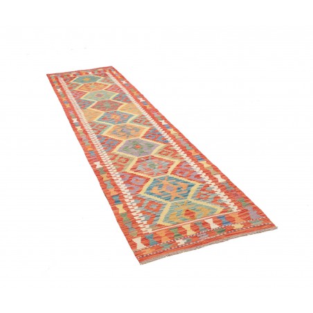 Tappeto Kilim Afghanistan marrone arancione 78x294