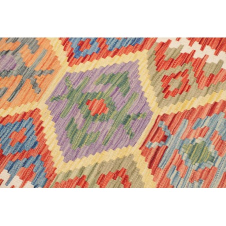 Tappeto Kilim Afghanistan marrone arancione 78x294