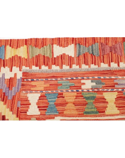 Tappeto Kilim Afghanistan marrone arancione 78x294