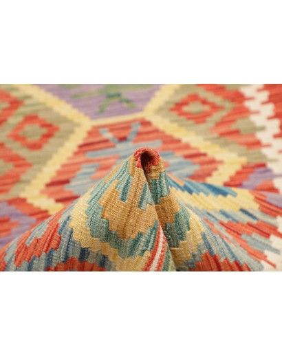 Tappeto Kilim Afghanistan marrone arancione 78x294