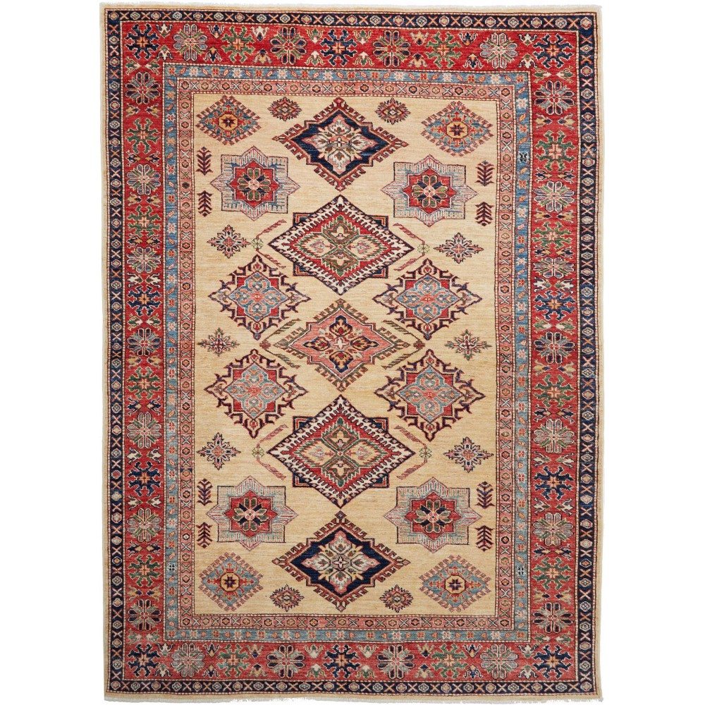Tappeto Kazak Fine Pakistan marrone 168x233 Tappeto Kazak Fine Pakistan marrone 168x233