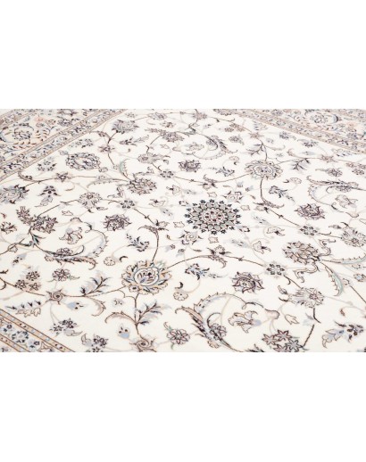 Tappeto Nain 6La Persia bianco grigio 200x210