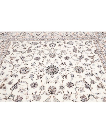 Tappeto Nain 6La Persia bianco grigio 200x210