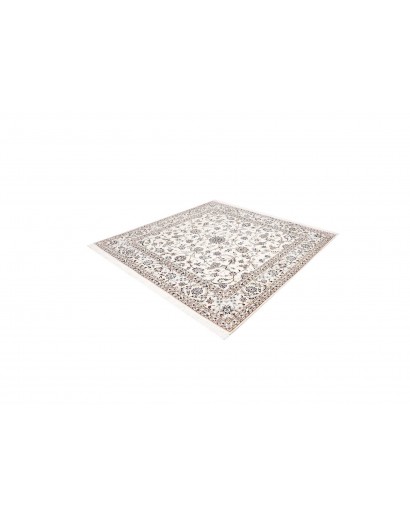 Tappeto Nain 6La Persia bianco azzurro 204x205