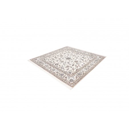 Tappeto Nain 6La Persia bianco azzurro 204x205