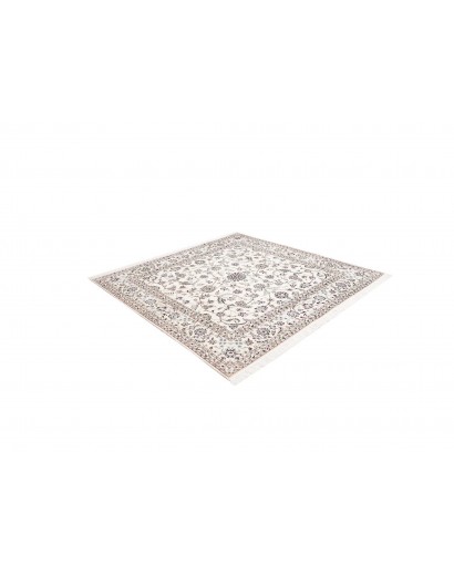 Tappeto Nain 6La Persia bianco azzurro 204x205