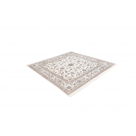 Tappeto Nain 6La Persia bianco azzurro 204x205