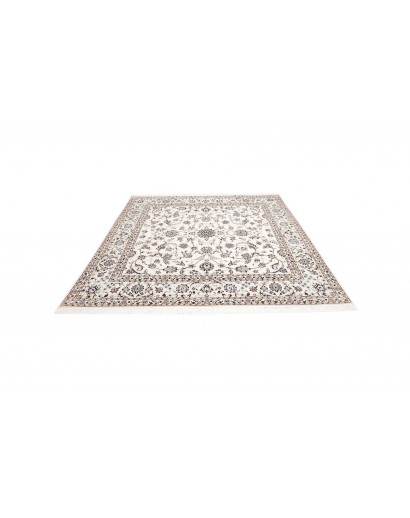 Tappeto Nain 6La Persia bianco azzurro 204x205