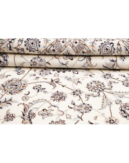 Tappeto Nain 6La Persia bianco azzurro 204x205