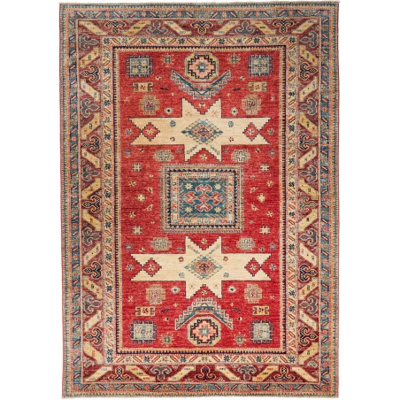 Tappeto Kazak Fine Pakistan marrone grigio 172x241