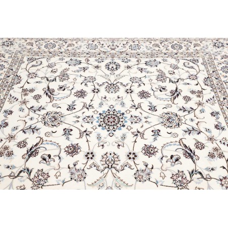 Tappeto Nain 6La Persia bianco grigio 208x210