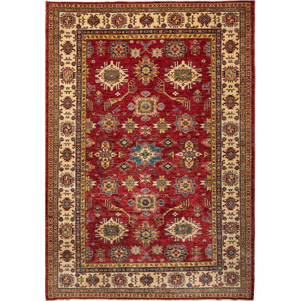 Tappeto Kazak Fine Pakistan marrone 184x265 Tappeto Kazak Fine Pakistan marrone 184x265
