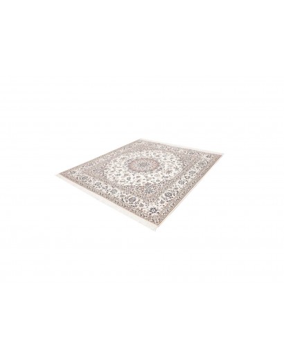 Tappeto Nain 6La Persia bianco grigio 205x213