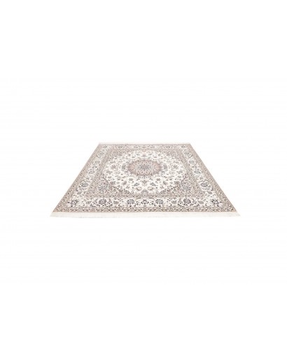 Tappeto Nain 6La Persia bianco grigio 205x213
