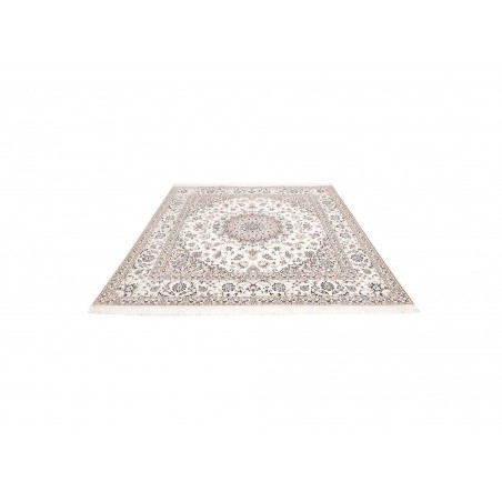 Tappeto Nain 6La Persia bianco grigio 205x213