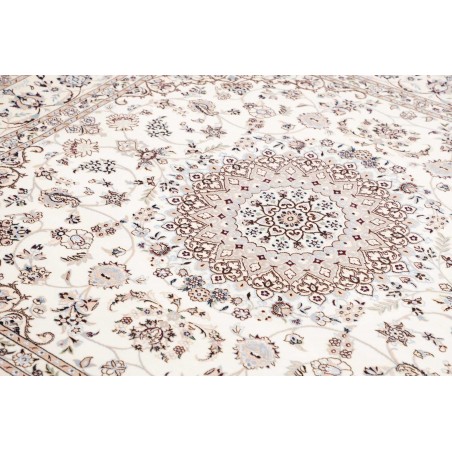 Tappeto Nain 6La Persia bianco grigio 205x213