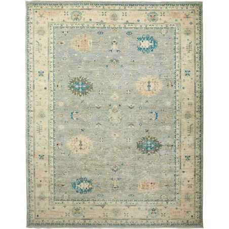 Tappeto Malka Pakistan azzurro grigio 243x311