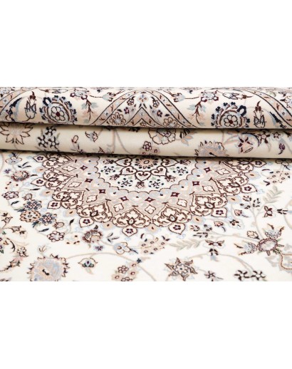 Tappeto Nain 6La Persia bianco grigio 205x213