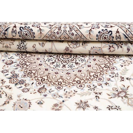 Tappeto Nain 6La Persia bianco grigio 205x213